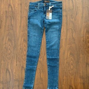 Frankie B. Dark Blue Skinny Jeans